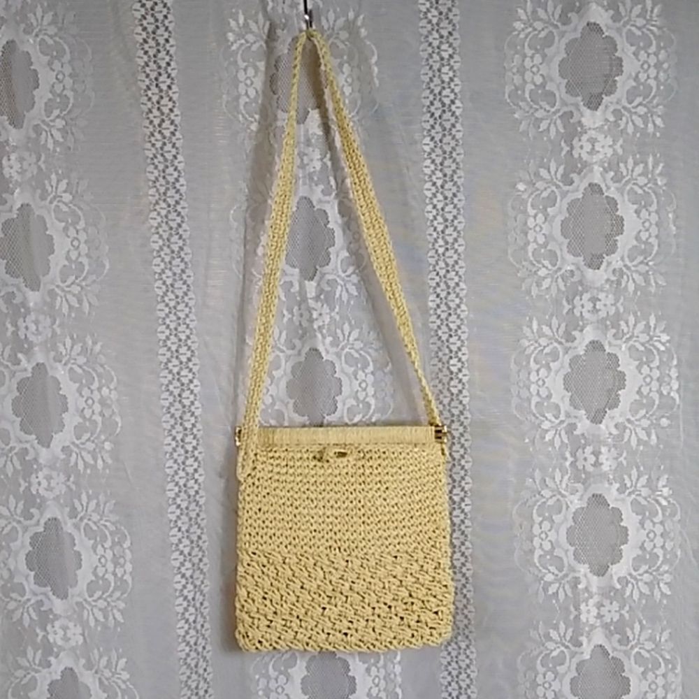 Handmade Made In Japan Crocheted Straw Women Bag